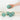 Set 5 x 2.5" Glass Float - Aqua Rope  #0101A